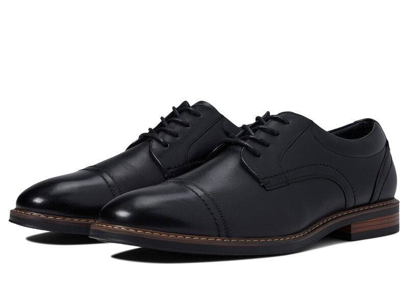 ノンブッシュ メンズ シューズ オックスフォード キャップ Nunn Bush Centro Flex Cap Toe Oxford Black ブラック