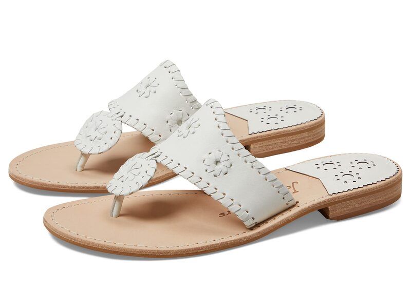 ジャックロジャース レディース シューズ サンダル Jack Rogers Jacks Flat Sandal Wide WhiteWhite ホワイト