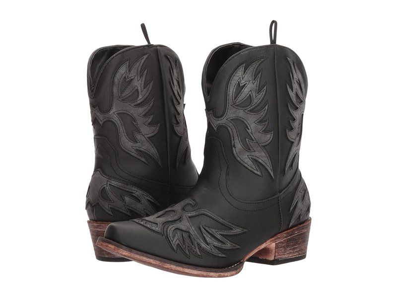 ローパー レディース シューズ ブーツ・レインブーツ Roper Amelia Faux Black Vamp ブラック