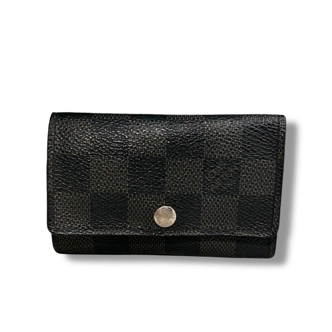 LOUIS VUITTON ヴィトン ミュルティクレ6 ダミエ キーケース ブラック