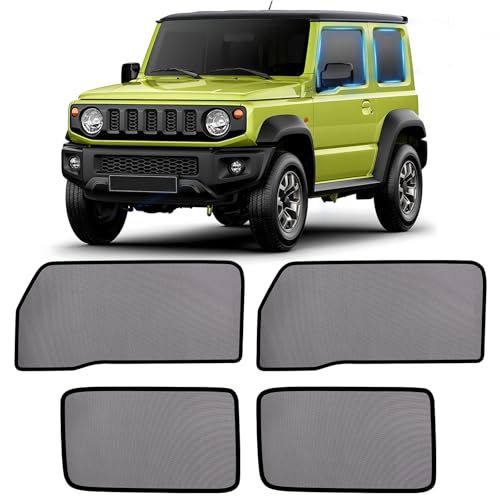 ZATOOTO スズキ ジムニーシエラ JB04系 JB74/JB64専用 メッシュカーテン マグネット式 防虫ネット サイド用 網戸 日除け 目隠し 遮光 通気 紫外線カット 虫除け プライバシー保護 取付簡単 収納袋付き WS03-JIM c7dc4ddf