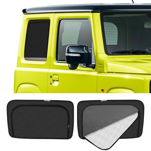 新型 ジムニー JB04系 専用 サンシェード マグネット 後席 換気 断熱 2in1一体式 カーシェード JIMNY JB64 JB74 メッシュカーテン 日除け メッシュサンシェード 日焼け防止 UVカット 遮光 日差し 紫外線カット 虫 7d0f3e4c