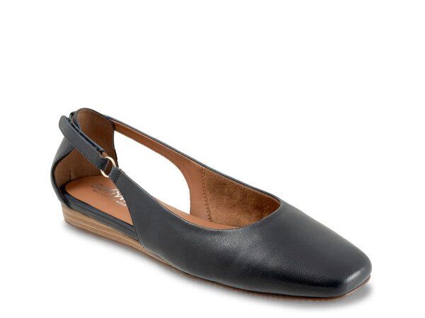 ソフトウォーク レディース シューズ パンプス Softwalk Venice Wedge Flat Navy ネイビー