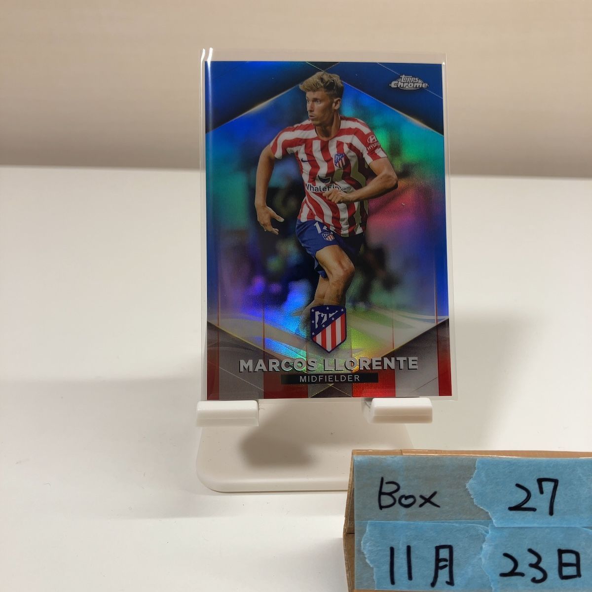 2022-23 Topps Marcos Llorente 01/20 Atletico de Madrid Chrome ファーストナンバー First Number カード