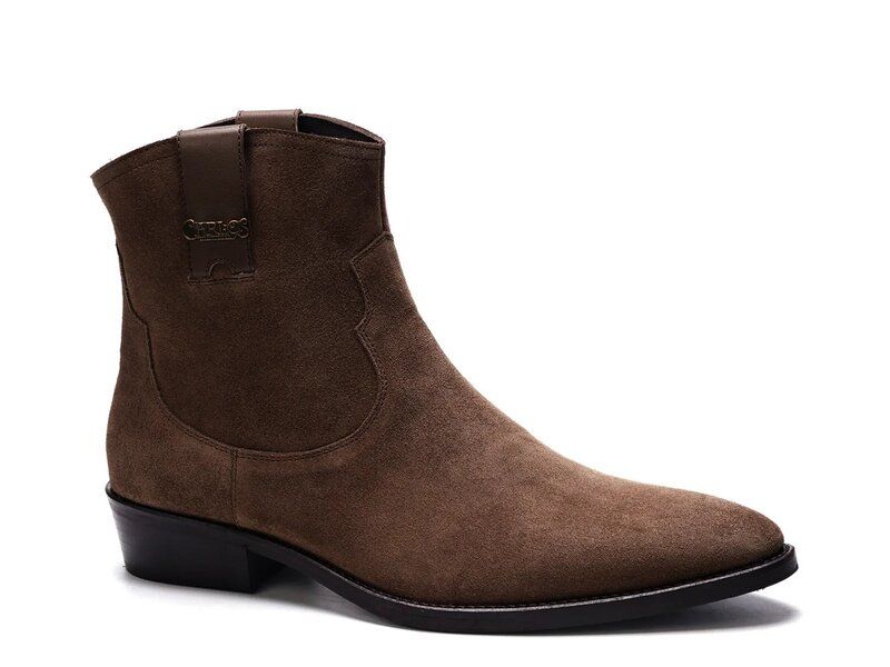 カルロスサンタナ メンズ シューズ ブーツ・レインブーツ Carlos by Carlosantana Zappa Cowboy Boot Brown Suede ブラウン