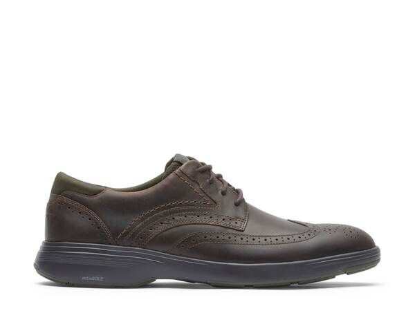 ロックポート メンズ シューズ スニーカー ウィングチップ Rockport Noah Wingtip Sneaker Dark Brown ブラウン