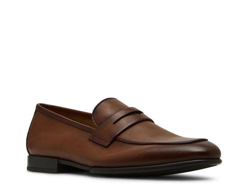 スティーブ マデン メンズ シューズ スリッポン・ローファー Steve Madden Boca Penny Loafer Tan Leather タン