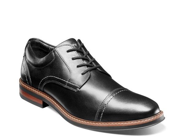 ノンブッシュ メンズ シューズ オックスフォード キャップ Nunn Bush Calderone Cap Toe Oxford Black ブラック