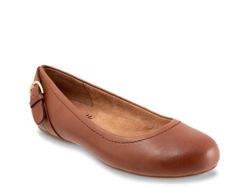 ソフトウォーク レディース シューズ パンプス Softwalk Sydney Ballet Flat Brown Leather ブラウン