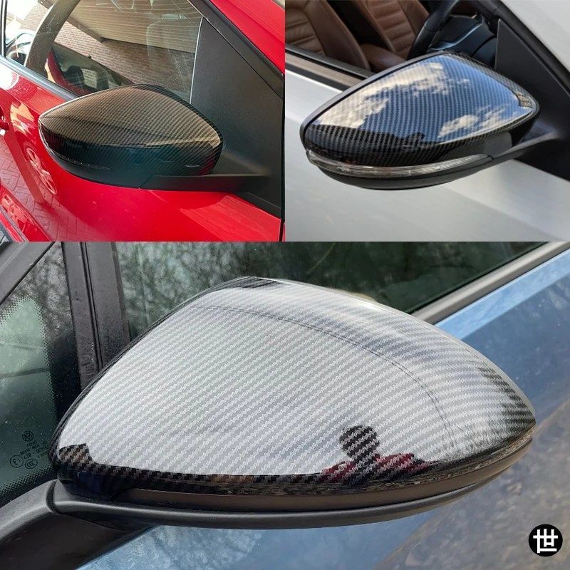 VW ゴルフ6ゴルフ5ゴルフ7CCポロシロッコボーラジェッタビートルパサートサギタール用リアビューサイドミラーカバートリム 2個セット