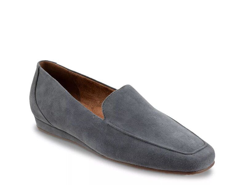 ソフトウォーク レディース シューズ スリッポン・ローファー Softwalk Vista SlipOnavy Suede ネイビー