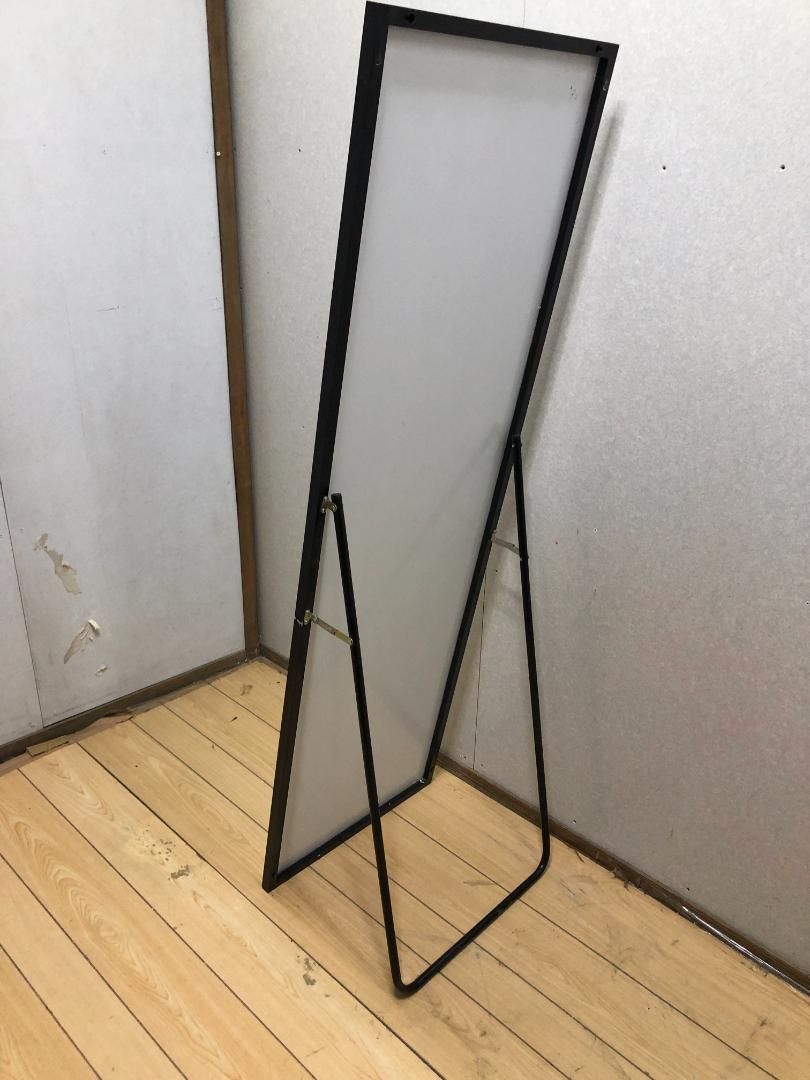 全身鏡 姿見鏡 スタンドミラー 強化ガラス アルミ 直角 壁掛けミラー