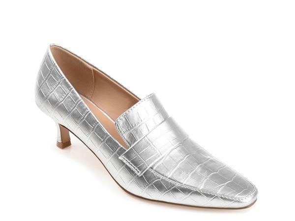 ジュルネ コレクション レディース シューズ パンプス Journee Collection Celina Pump Silver Metallic シルバー