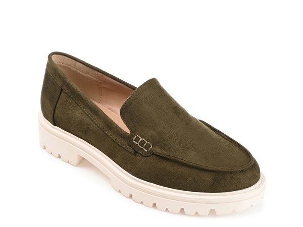 ジュルネ コレクション レディース シューズ スリッポン・ローファー Journee Collection Erika Loafer Olive Green グリーン