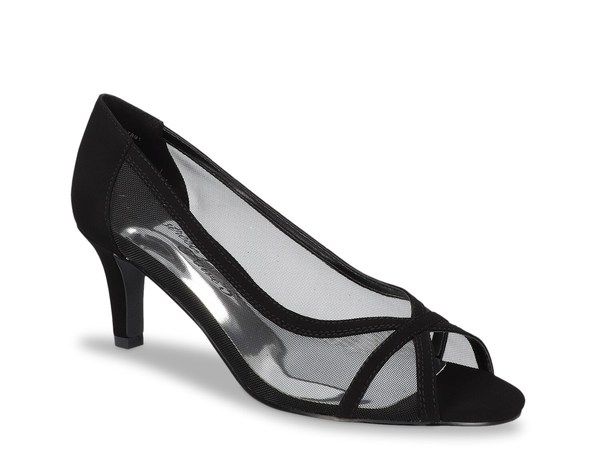 イージーストリート レディース シューズ パンプス Easy Street Picaboo Pump Black Faux Suede ブラック