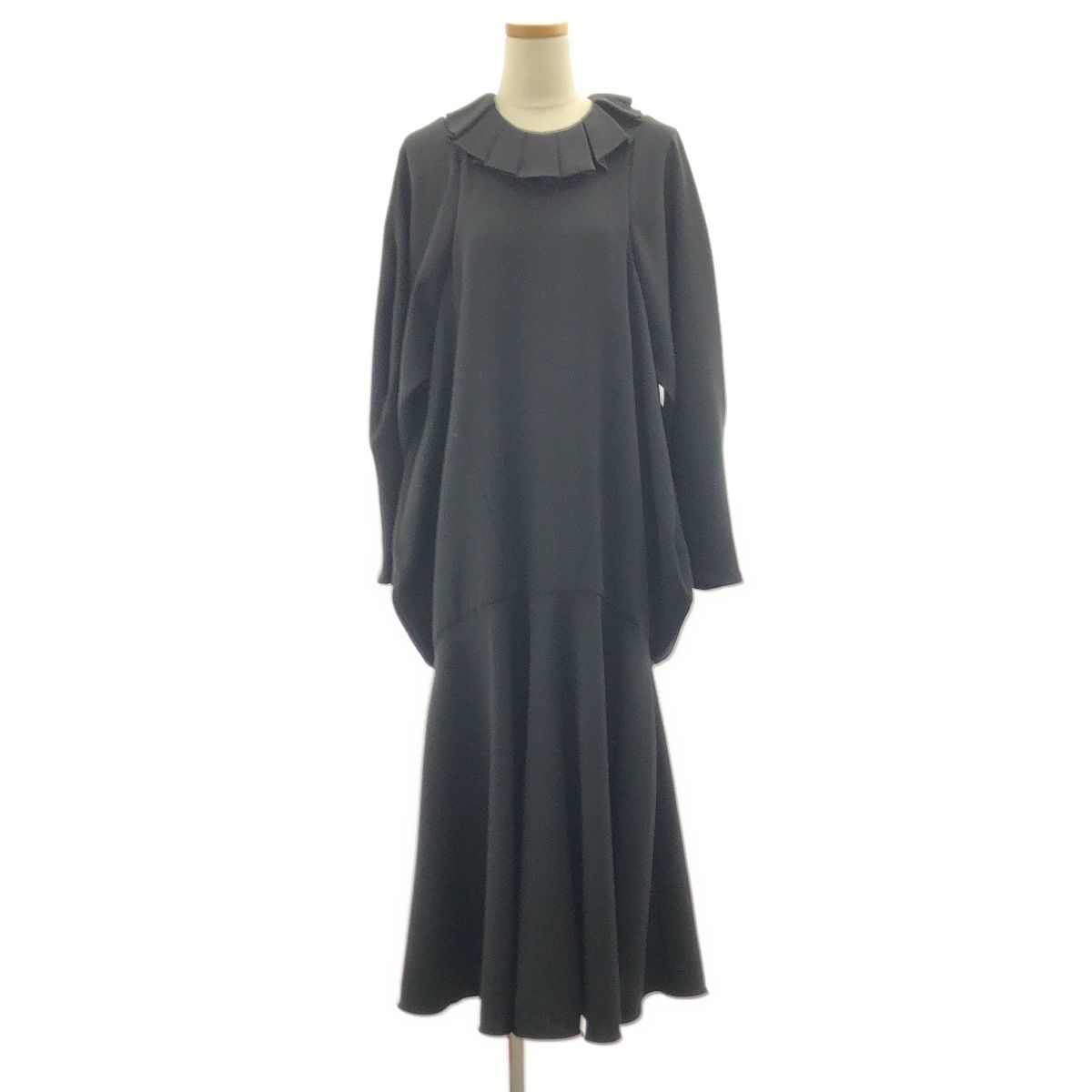 ENFOLD / エンフォルド | NECK-PLEATS DRESS / ネックプリーツドレス