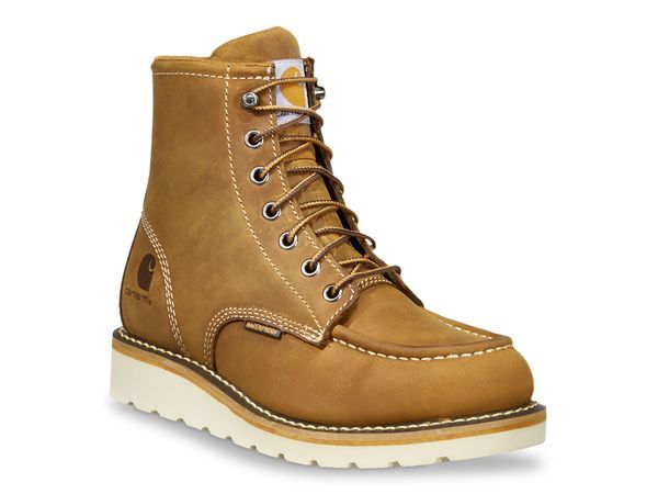 カーハート レディース シューズ ブーツ・レインブーツ Tシャツ ブーツ Carhartt Waterproof Steel Toe Wedge Work Boot Brown ブラウン