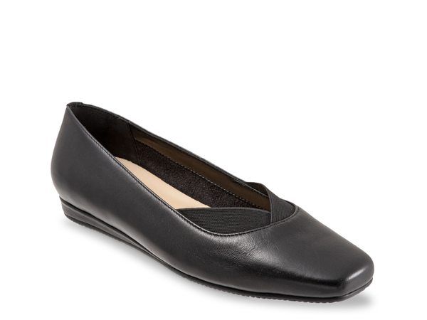ソフトウォーク レディース シューズ パンプス Softwalk Vianna Ballet Flat Black ブラック
