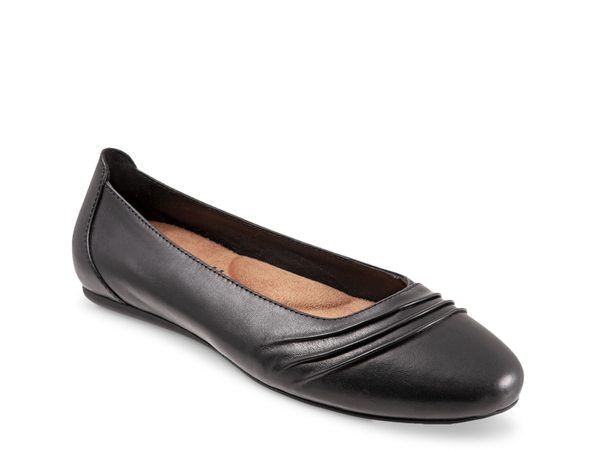ソフトウォーク レディース シューズ パンプス Softwalk Safi Ballet Flat Black ブラック