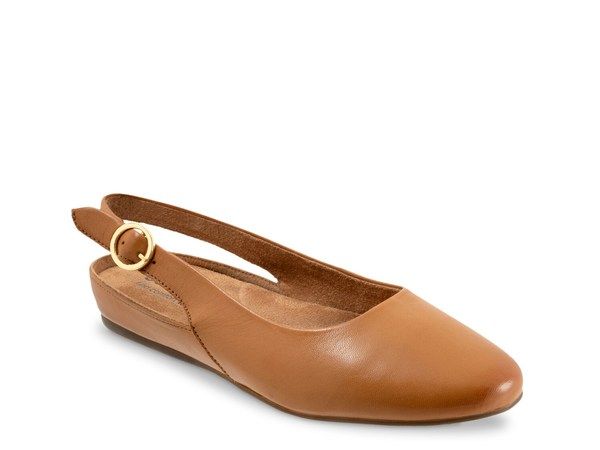 ソフトウォーク レディース シューズ パンプス Softwalk Sandy Flat Cognac