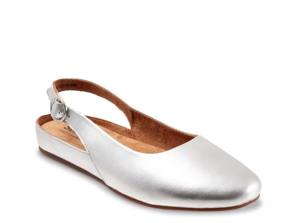 ソフトウォーク レディース シューズ パンプス Softwalk Sandy Flat Silver Metallic シルバー