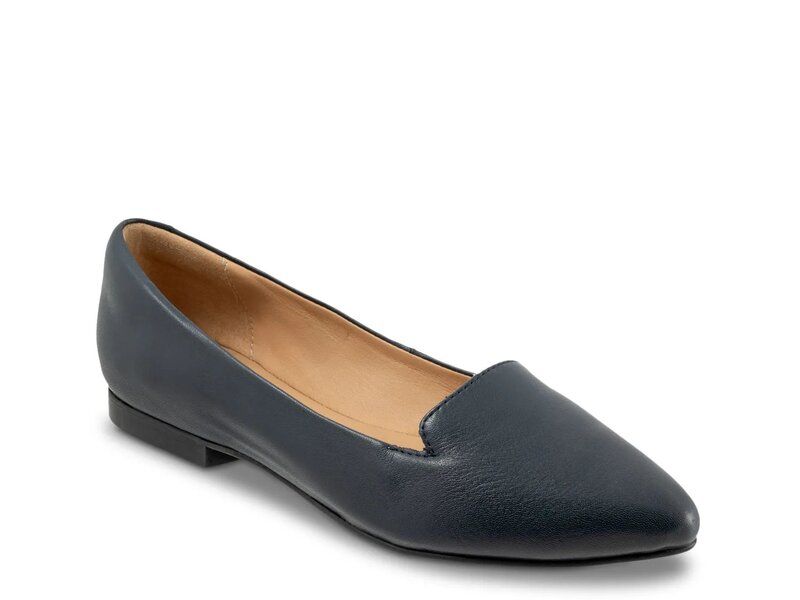 トロッターズ レディース シューズ パンプス Trotters Harlowe SlipOnavy Leather ネイビー