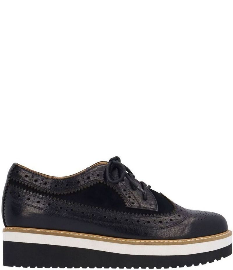 ラモールドピード レディース シューズ オックスフォード プラットフォーム スエード ブローグ レザー LAmour Des Pieds Zorielle Leather and Suede Brog