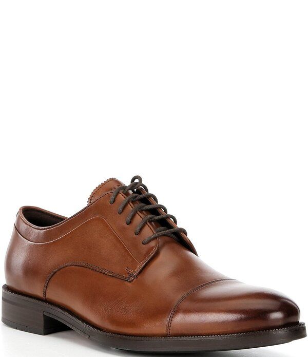 コールハーン メンズ シューズ オックスフォード キャップ レザー Cole Haan Mens Dean Grand Leather Cap Toe Oxfords British TanDark