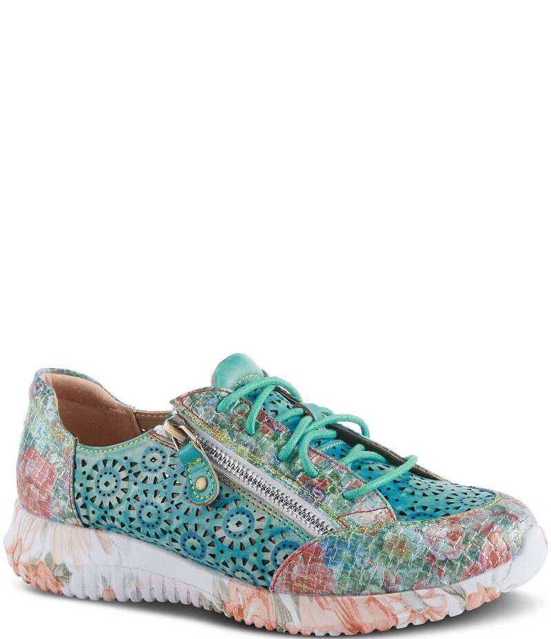 ラリティステ レディース シューズ スニーカー LARTISTE Jazzie Mixed Media Sneakers Turquoise Multi ターコイズ