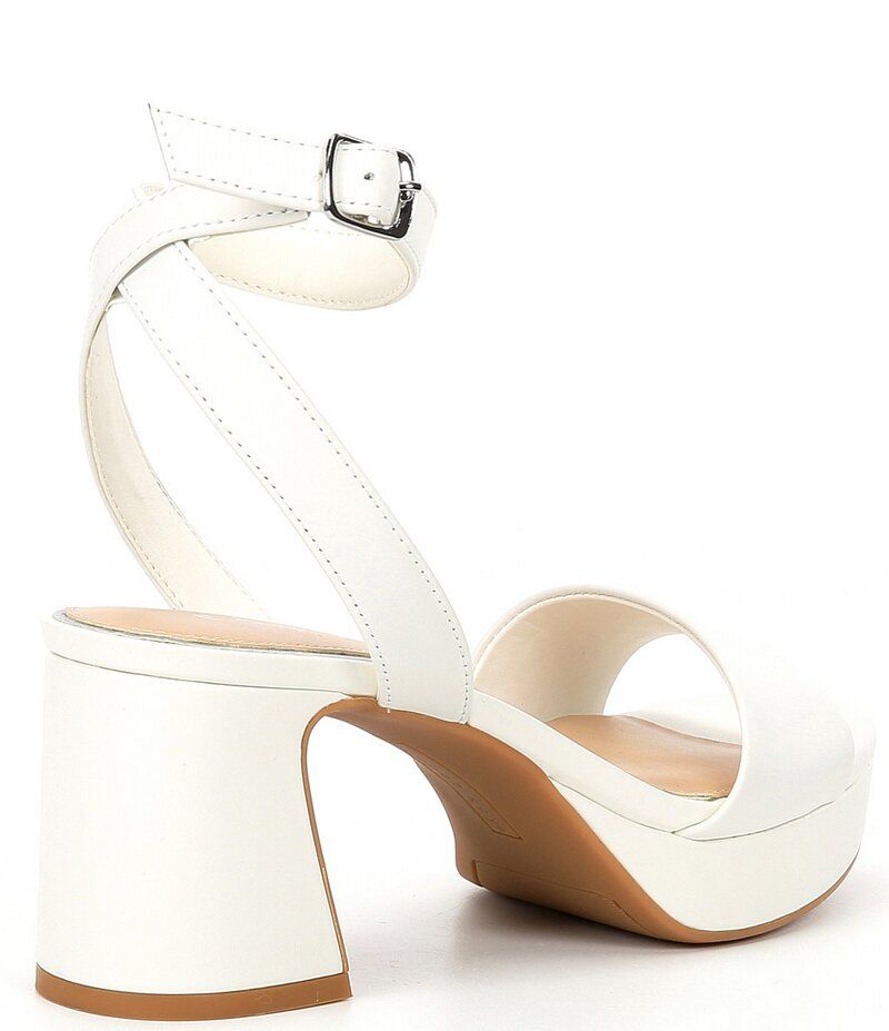 カッパーキー レディース シューズ サンダル プラットフォーム レザー Copper Key Adore Leather Platform Sandals White ホワイト