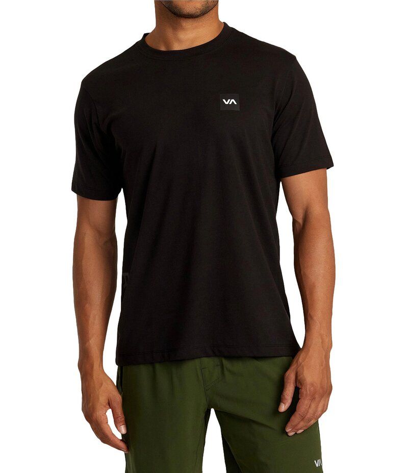 ルーカ メンズ トップス シャツ Tシャツ RVCA Short Sleeve 2X TShirt Black ブラック