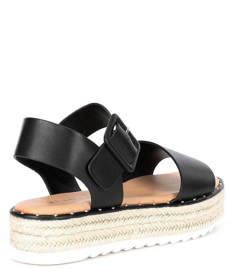 ジャンビニ レディース シューズ スリッポン・ローファー プラットフォーム サンダル Gianni Bini Keegan Buckle Detail Espadrille Platform Sand