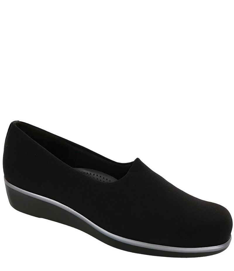 サス レディース シューズ サンダル SAS Bliss Flex Fabric SlipOns Black ブラック