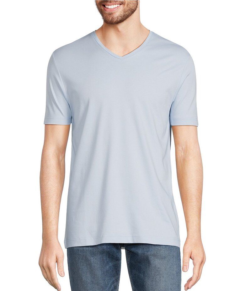 ムラノ メンズ トップス シャツ Vネック Tシャツ 半袖 Murano Liquid Luxury Solid ShortSleeve VNeck TShirt Light Peri