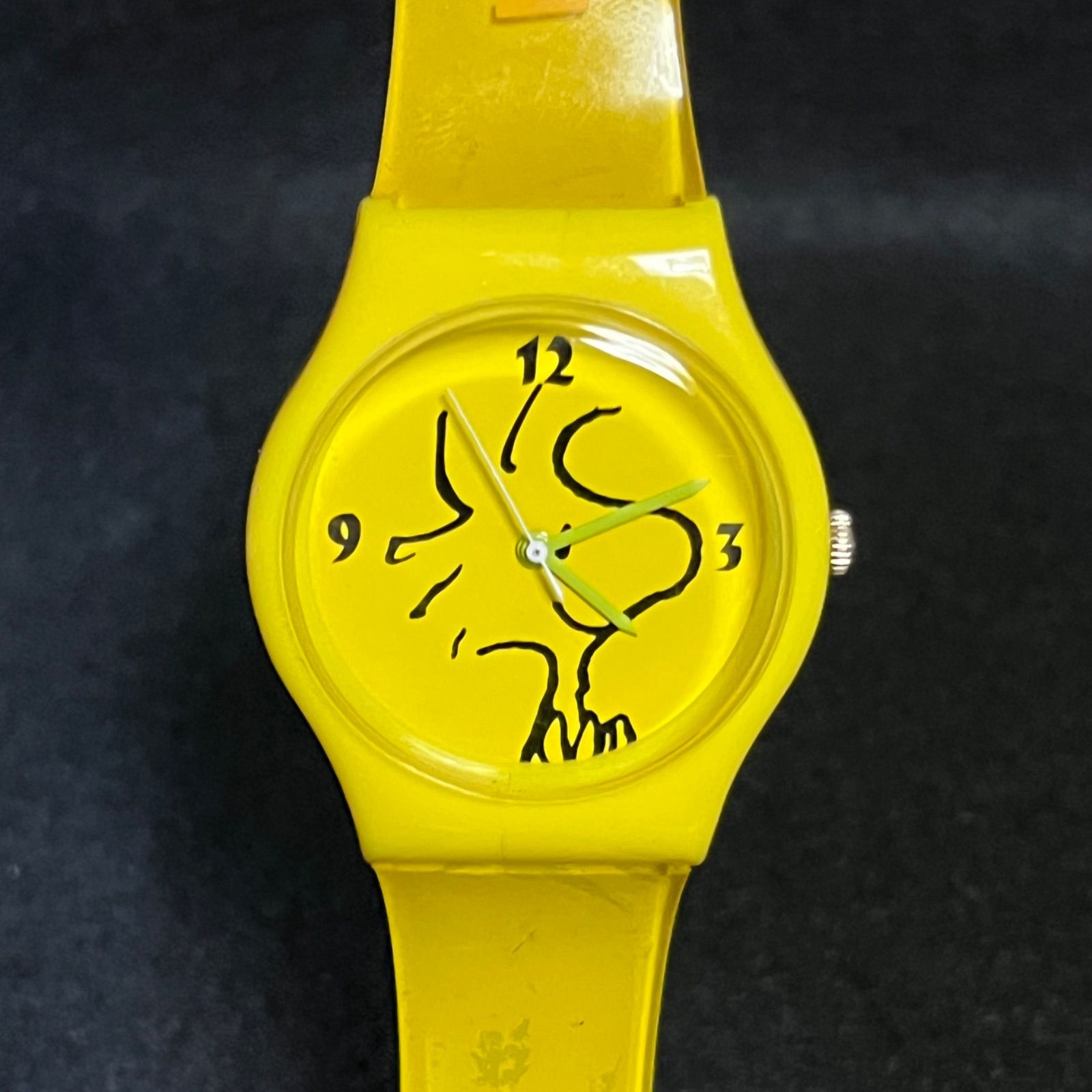 稼働品】 レトロ SNOOPY WOODSTOCK 腕時計 スヌーピー ウッドストック