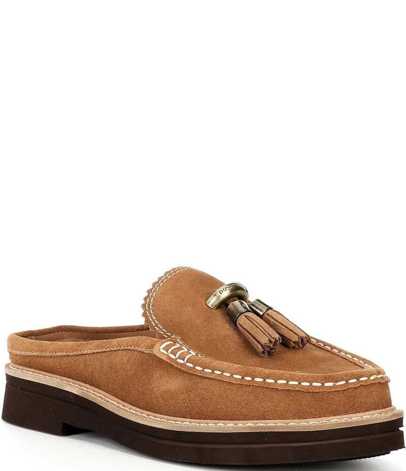 ドナルドプリネール レディース シューズ パンプス スエード ローファー Donald Pliner Lyndall Suede Tassel Mule Loafers Saddle