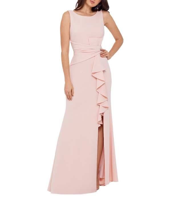 ベッツィアンドアダム レディース トップス ワンピース プチ フリル ノースリーブ Betsy Adam Petite Size Sleeveless Boat Neck Front Ruffle G
