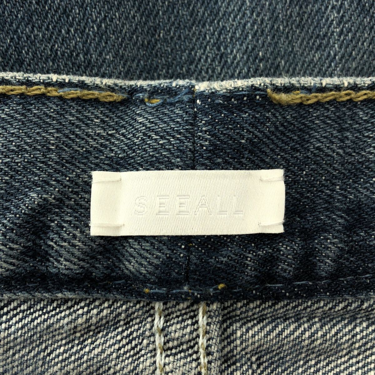 SEEALL / シーオール | RECONSTRUCTED BELTED BUGGY DENIM / 再構築