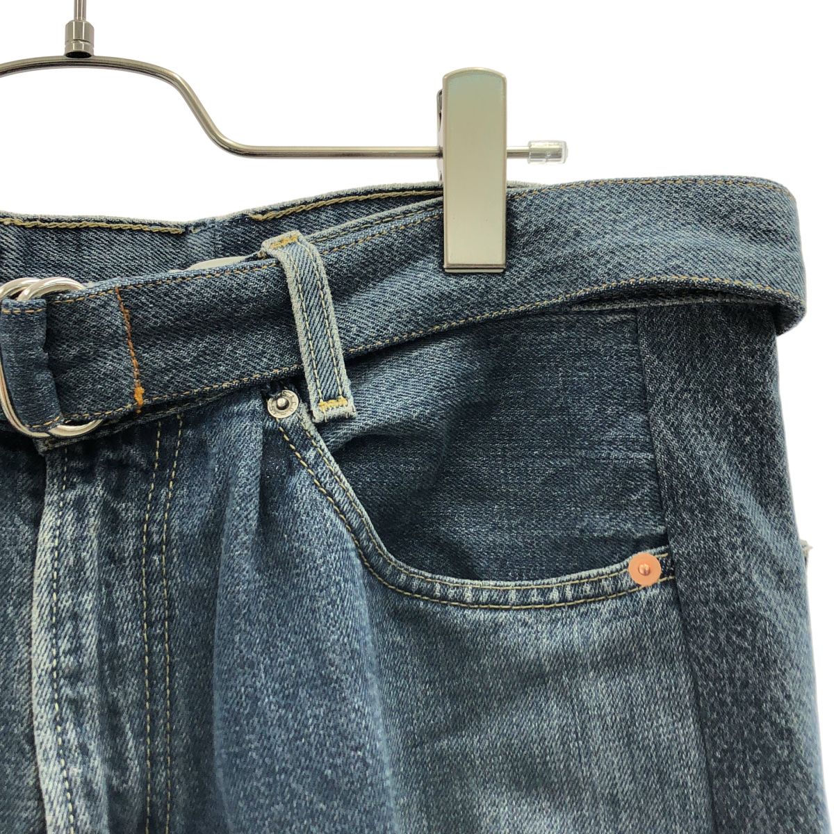 SEEALL / シーオール | RECONSTRUCTED BELTED BUGGY DENIM / 再構築