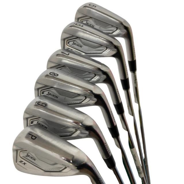 【中古】 ダンロップ SRIXON ZX5 Mk II 6S アイアンセット IR 純正特注シャフト (フレックスS) メンズ 男性用 右利き 右用 Cランク ゴルフクラブ