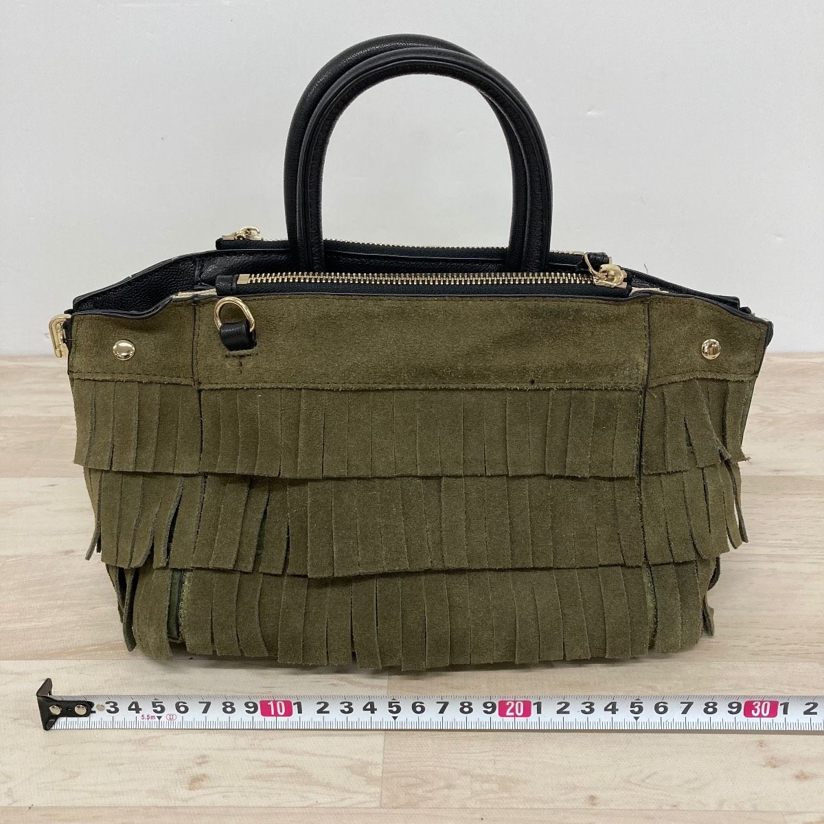 美品 story ストーリー フリンジ 2WAY ハンドバッグ/ショルダーバッグ