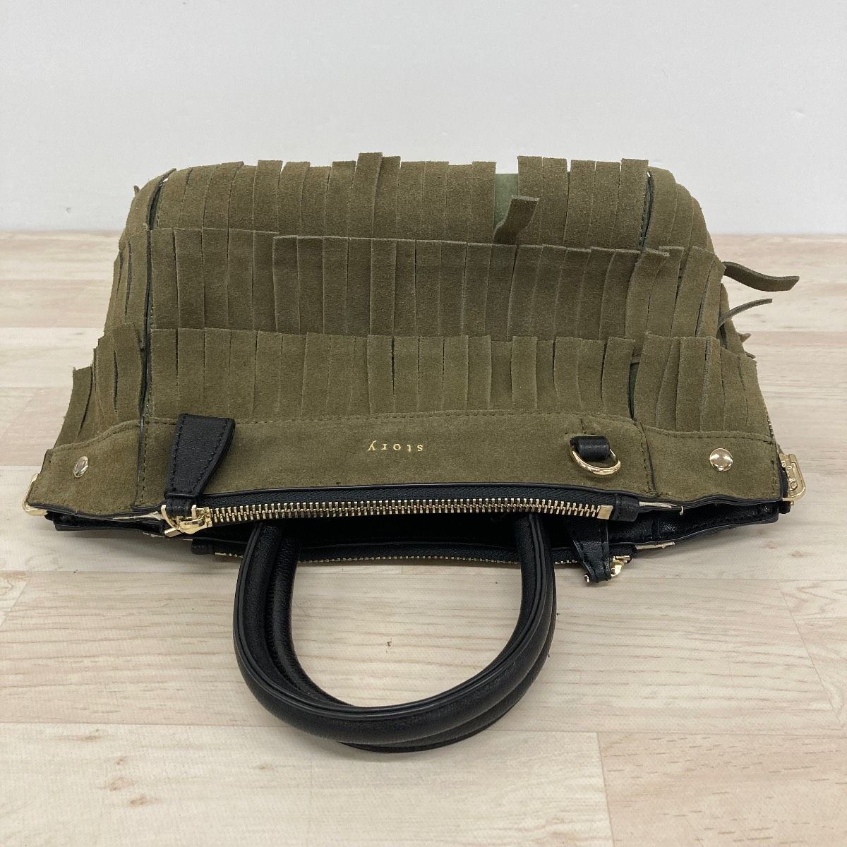 美品 story ストーリー フリンジ 2WAY ハンドバッグ/ショルダーバッグ 