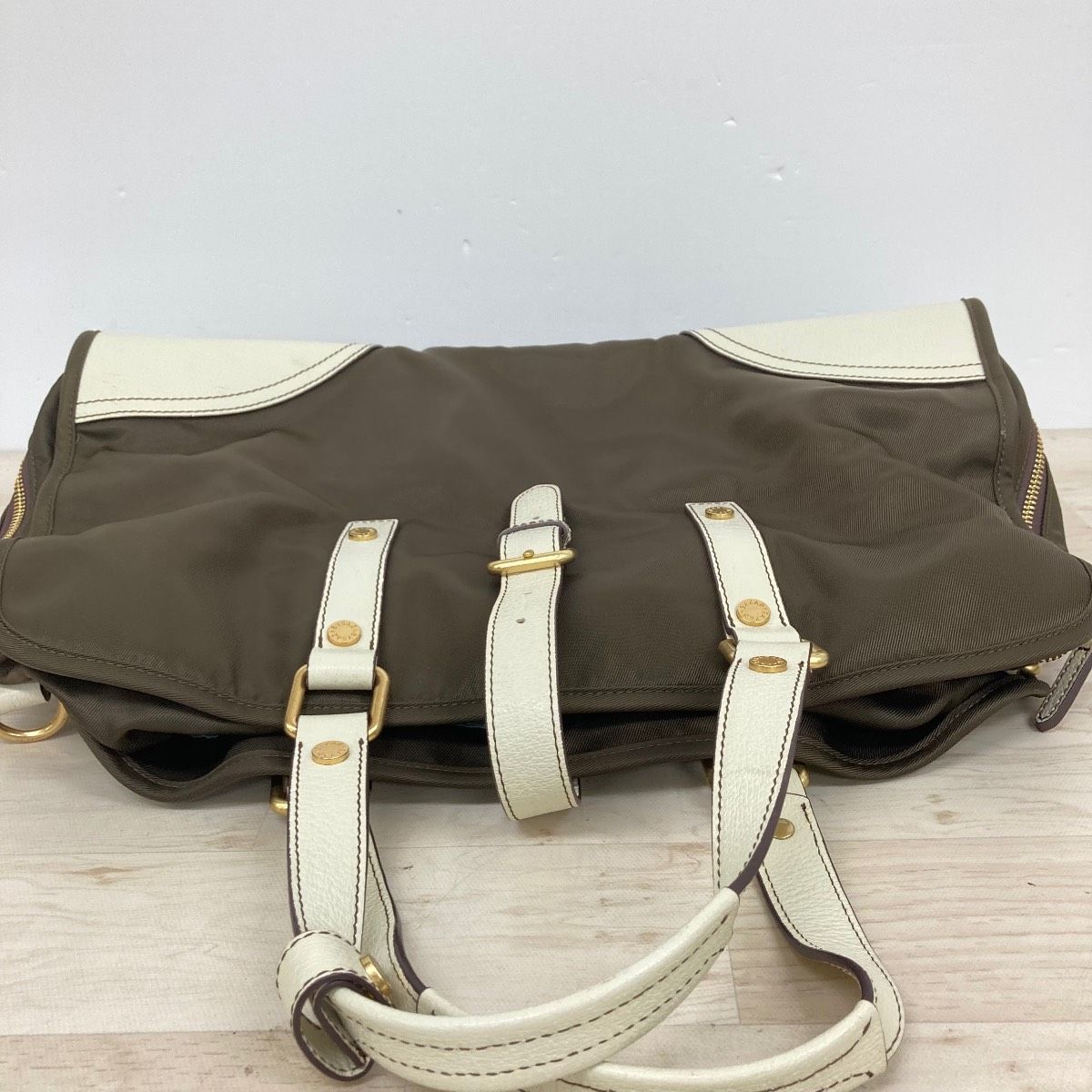 SAZABY サザビー 2WAY レザー ボストンバッグ ショルダーバッグ 茶