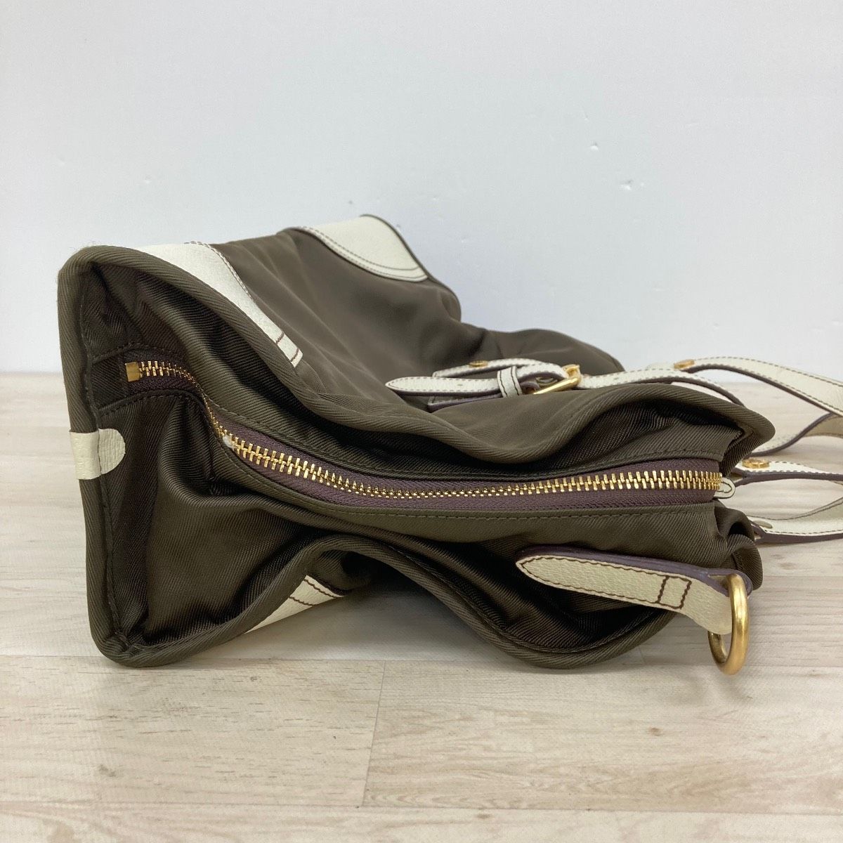 美品 SAZABY サザビー 2way ボストンバッグ/ショルダーバッグ ブラウン 