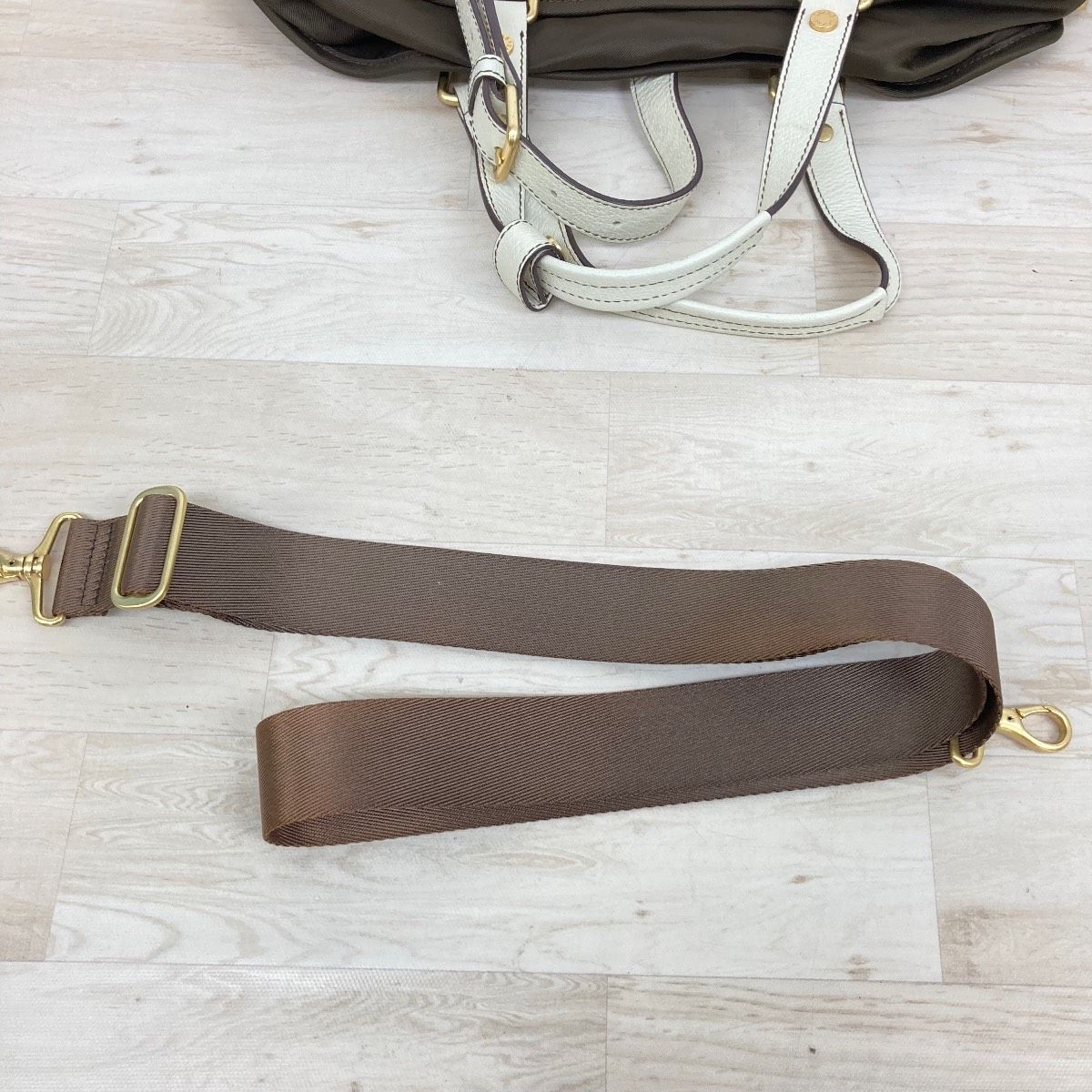 美品 SAZABY サザビー 2way ボストンバッグ/ショルダーバッグ ブラウン