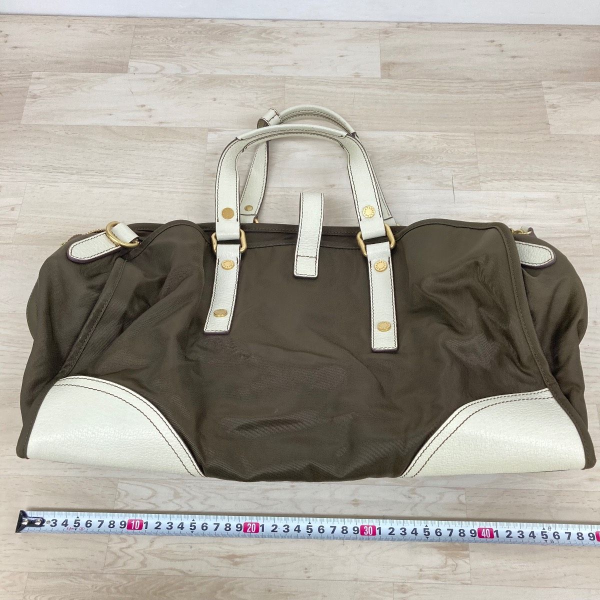 美品 SAZABY サザビー 2way ボストンバッグ/ショルダーバッグ ブラウン 