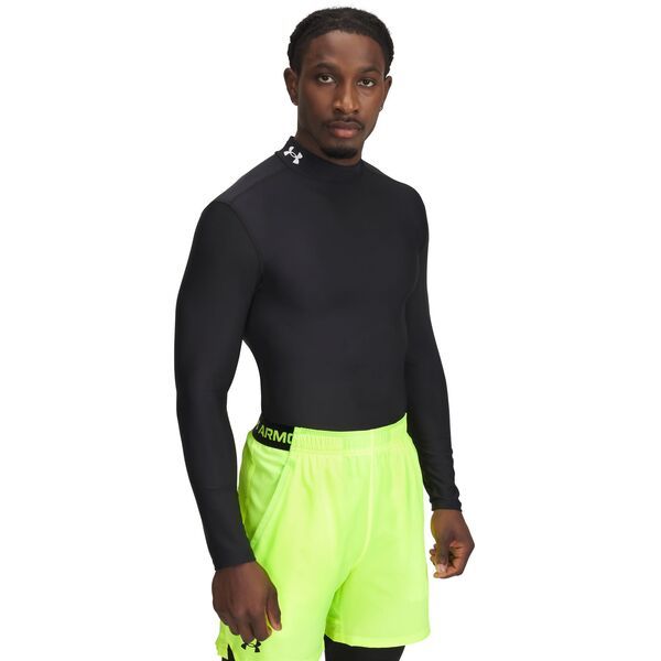 アンダーアーマー メンズ トップス シャツ モックネック Under Armour Mens HeatGear OG Mock Neck Long Sleeve Compression Shirt B