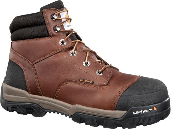カーハート メンズ シューズ ブーツ・レインブーツ Carhartt Mens Ground Force 6 Waterproof Composite Toe Work Boots Peanut