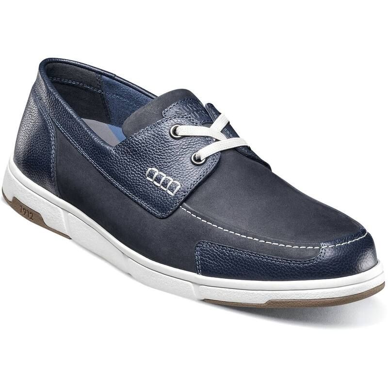 ノンブッシュ メンズ シューズ Nunn Bush Mens Luca Moc Toe Boat Shoe Navy Multi ネイビー