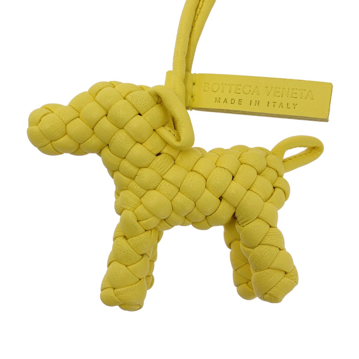 ボッテガヴェネタ イントレチャート 犬型チャーム 美品 美品】 BOTTEGA VENETA / ボッテガヴェネタ | イントレチャート ドッグ